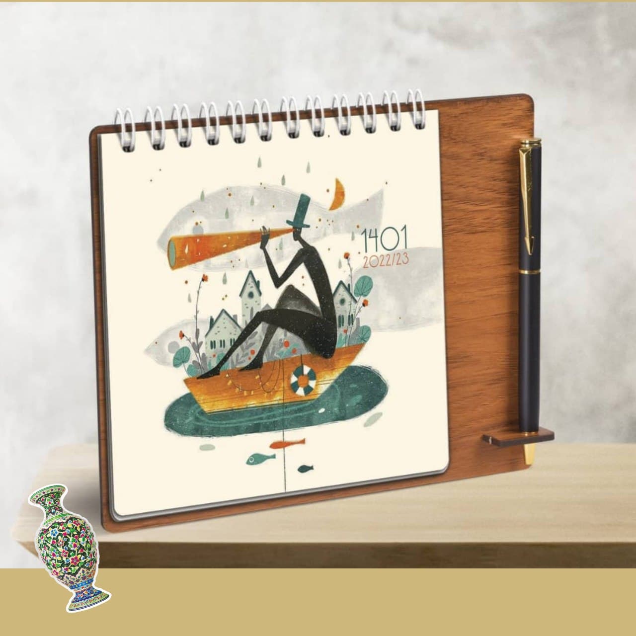 تقویم رومیزی طرح رویا کد B21 - گروه تبلیغاتی ایران هنر
