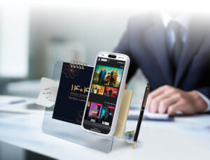 تقویم رومیزی پایه شفاف 1405