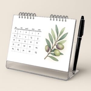 تقویم رومیزی پایه شفاف 1405