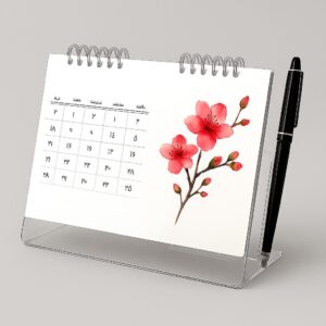 تقویم رومیزی پایه شفاف 1405